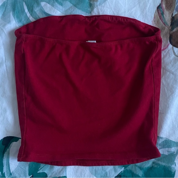 Red Tube Top - Picture 2 of 2